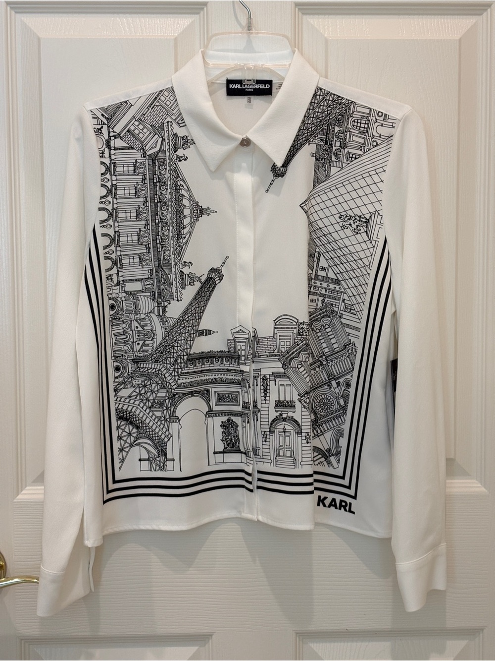Karl Lagerfeld City Button Down Blouse PM